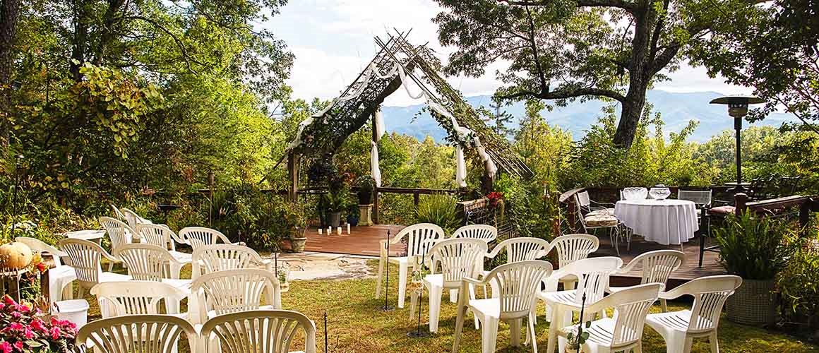 Outdoor wedding venue