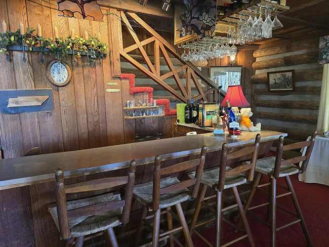 the bar at Scatterridge Lodge wedding venue